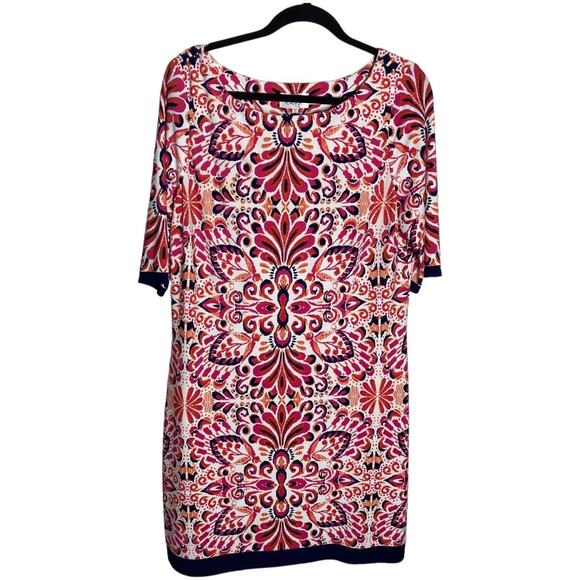 Eliza J Pink & Navy Shift Dress - Picture 1 of 4